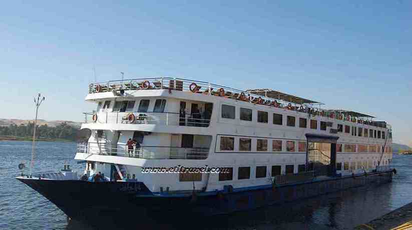 Value Nile cruiser on the river between Luxor and Aswan